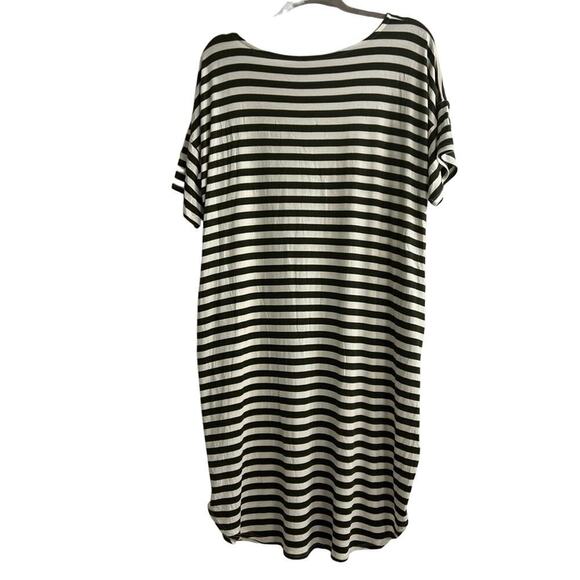 Red Lolly Green and Cream Striped Maxi Dress- Size Large - Picture 2 of 7